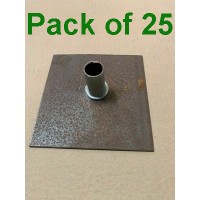 Bag of 25 Scaffold Base Plates Metal 150mm x 150mm