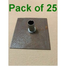 Bag of 25 Scaffold Base Plates Metal 150mm x 150mm