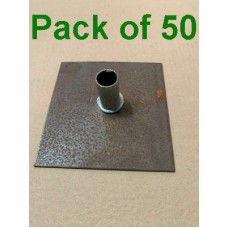 Bag of 50 Scaffold Base Plates Metal 150mm x 150mm